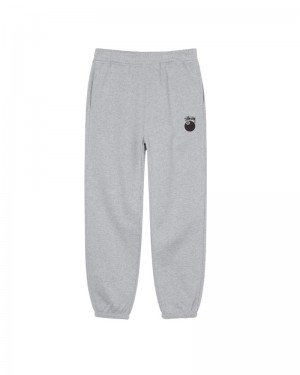 Stussy 8 Ball Logo Teplakove Nohavice Siva | SK-01RXQKSUI