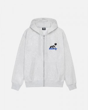 Stussy Apocalypse Zip Mikina s Kapucnou Siva | SK-76YBVTCEO