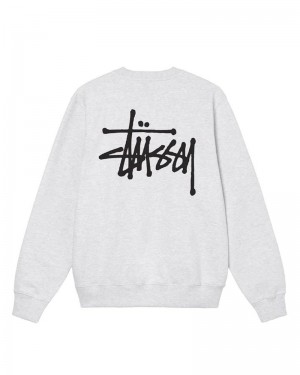 Stussy Basic Stüssy Crew Mikina Siva | SK-12VZNOETM