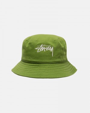 Stussy Bucket Big Stock Klobuk Zelene | SK-41LKEBFZQ