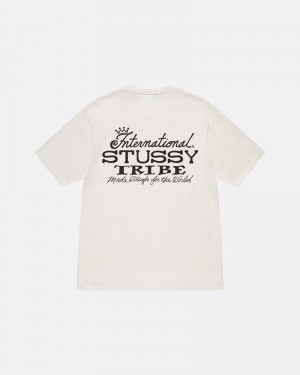 Stussy IST Pigment Dyed Tricko Biele | SK-41WLHTQOY