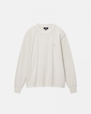 Stussy Lazy LS Tricko Béžové | SK-09EHGLAIP